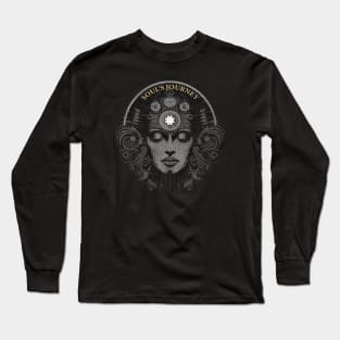 Third Eye Awaken Flower Of Life Souls Deep Thoughts Soul Meditation Long Sleeve T-Shirt